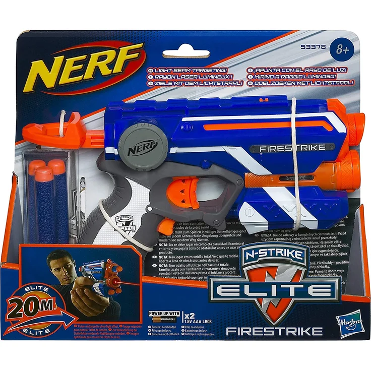 Hasbro Nerf 53378EU4 - N-Strike Elite Firestrike, Spielzeugblaster – Bild 1