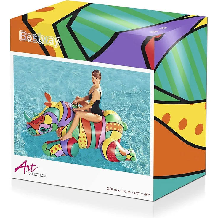 Bestway Schwimmtier „POP Rhino“ 201 x 102 cm – Bild 3