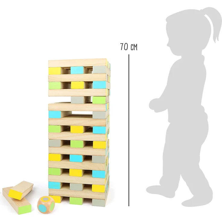 small foot 12027 Wackelturm XXL 'Active' aus FSC® 100%-zertifiziertem Holz, Outdoor-Familienspiel, ab 3 Jahren – Bild 6