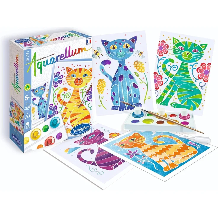 Sentosphere 3906003 - Aquarellum Mini, Katzen – Bild 2
