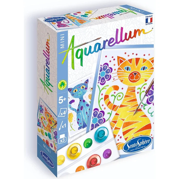 Sentosphere 3906003 - Aquarellum Mini, Katzen – Bild 1