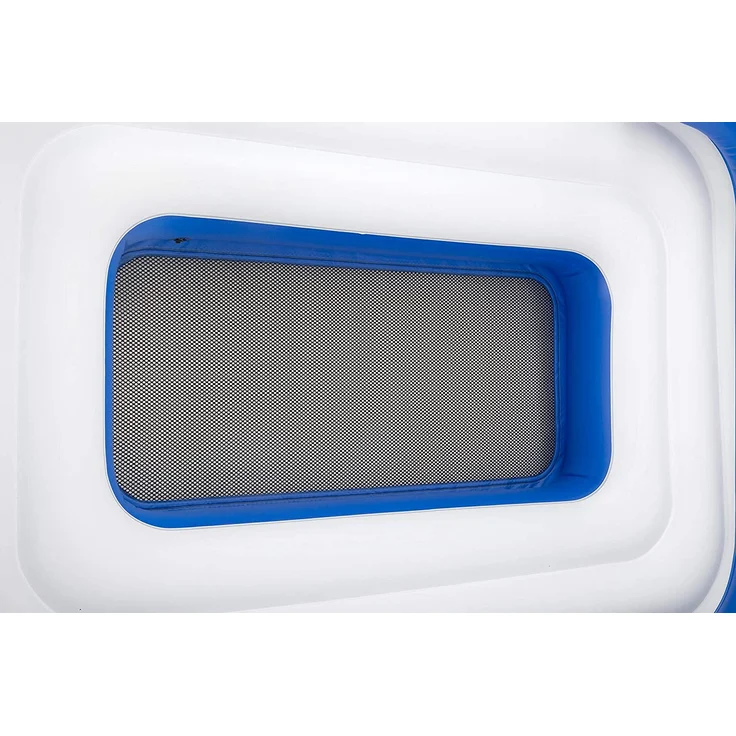 Bestway Hydro-Force 'Tropical Breeze' Badeinsel, 373 x 264 x 73 cm, geeignet für 6 Personen, inkl. abnehmbaren Sonnenschutz, Getränkehaltern und integrierter Kühltasche – Bild 10