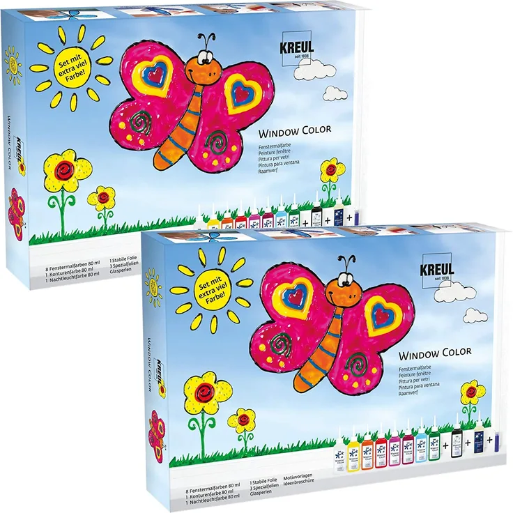 Kreul Window Color Set mit extra viel Farbe Set