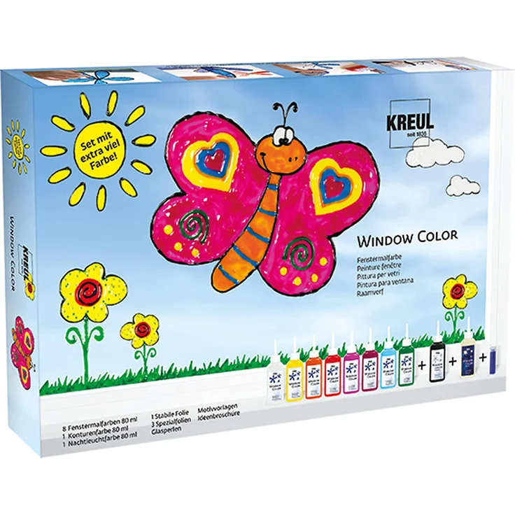 Kreul Window Color Set mit extra viel Farbe Set – Bild 2