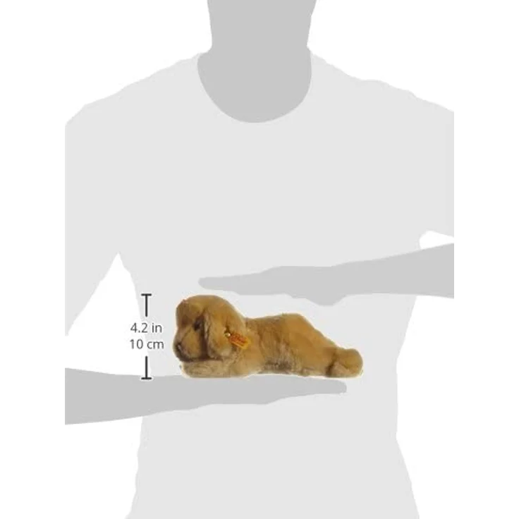 Steiff 280160 Lumpi Golden Retriever Welpe 22 liegend Hund, GOLDBLOND – Bild 4