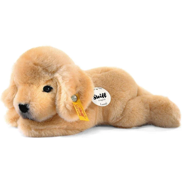 Steiff 280160 Lumpi Golden Retriever Welpe 22 liegend Hund, GOLDBLOND – Bild 1