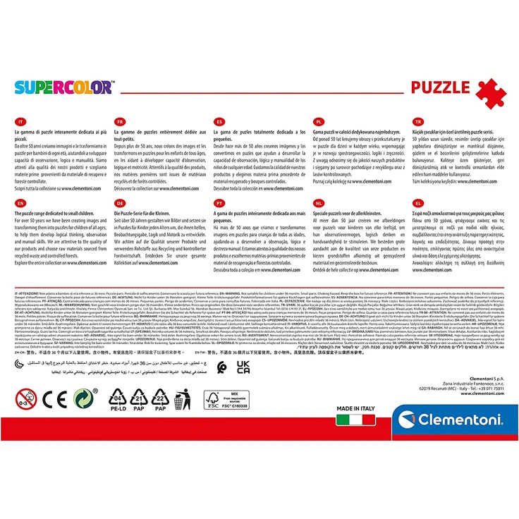 Clementoni 27116 Spiderman-Supercolor Puzzle, 104 Teile, für Kinder ab 6 Jahre, Mehrfarben – Bild 4