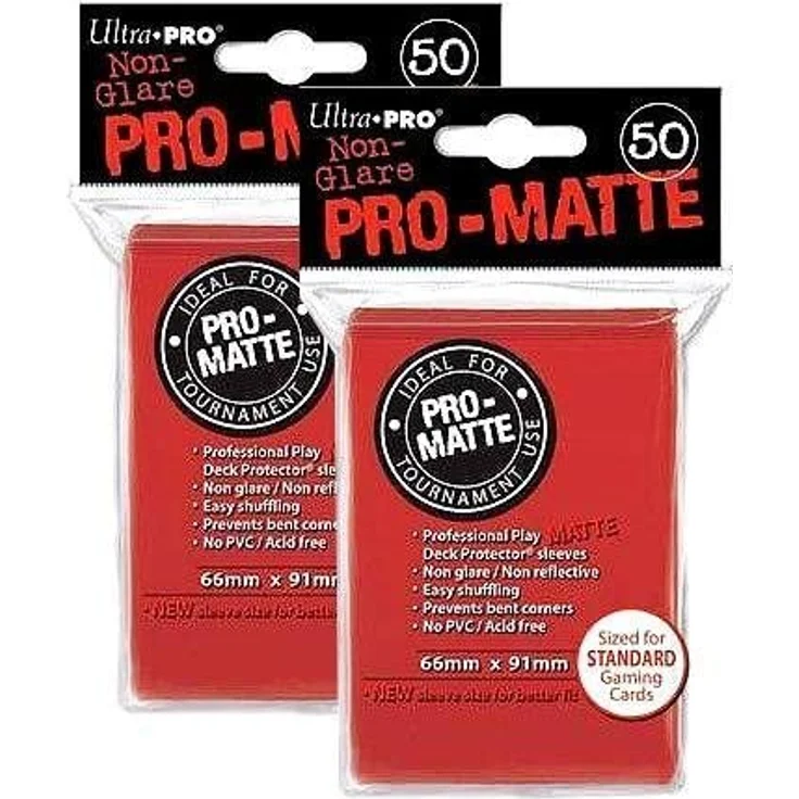 Ultra Pro 82650 - Sleeves Pro-Matte Red (50) – Bild 3