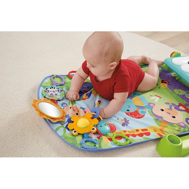 Fisher-Price HBB73 - Spielspaß Piano-Gym Spieldecke mit Spielzeug, Babyspielzeug für Kleinkinder ab der Geburt – Bild 2