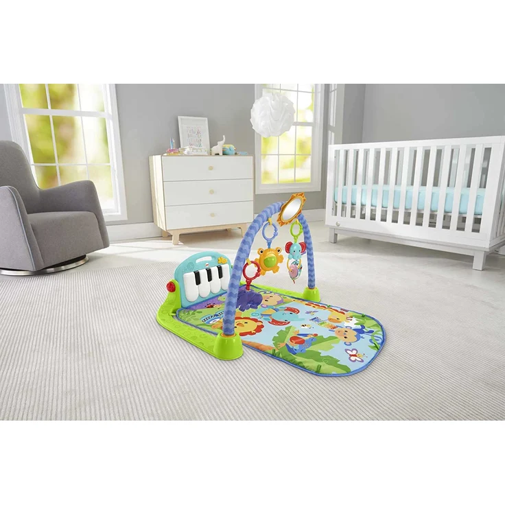 Fisher-Price HBB73 - Spielspaß Piano-Gym Spieldecke mit Spielzeug, Babyspielzeug für Kleinkinder ab der Geburt – Bild 3