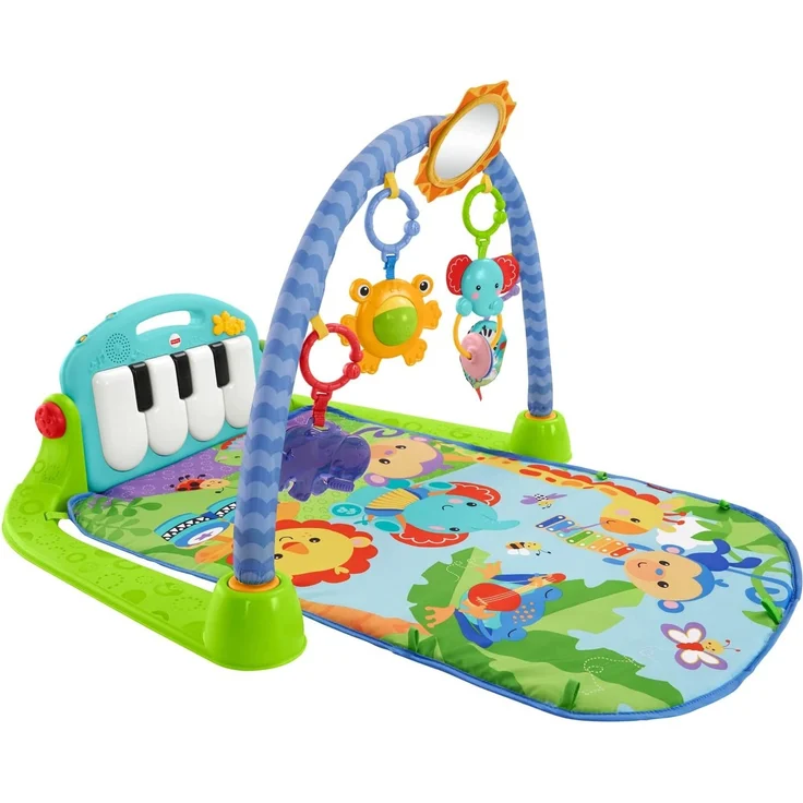Fisher-Price HBB73 - Spielspaß Piano-Gym Spieldecke mit Spielzeug, Babyspielzeug für Kleinkinder ab der Geburt – Bild 1