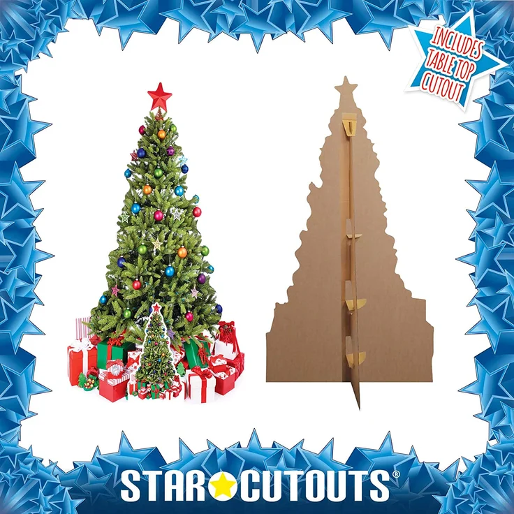 Weihnachtsbaum Pappaufsteller (Stand Up) - Christmas Tree (190 cm) – Bild 5