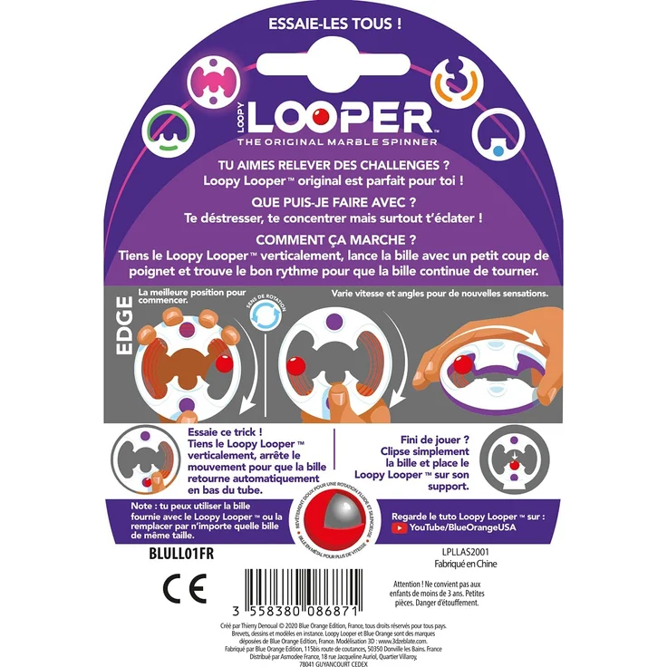Asmodee BLULL01FR Loopy Looper Edge Spiel Geschicklichkeitsspiel gegen Stress – Bild 3