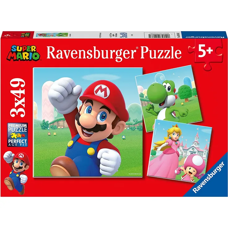 Ravensburger Puzzle 3 x 49 Teile Super Mario