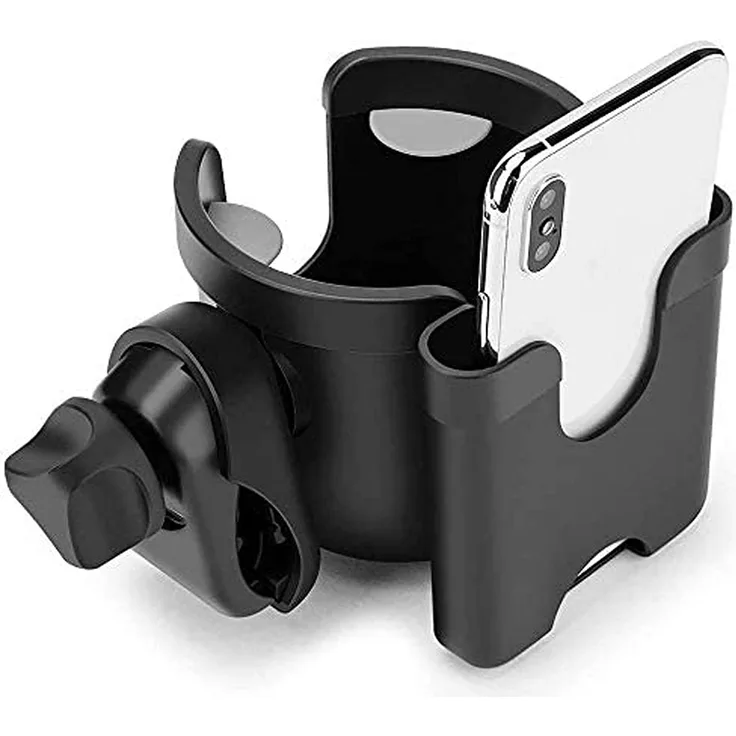 Quinny 1626057000 Becherhalter Getränkehalter für unterwegs, einfach ansteckbar, für jedes Getränk, grey