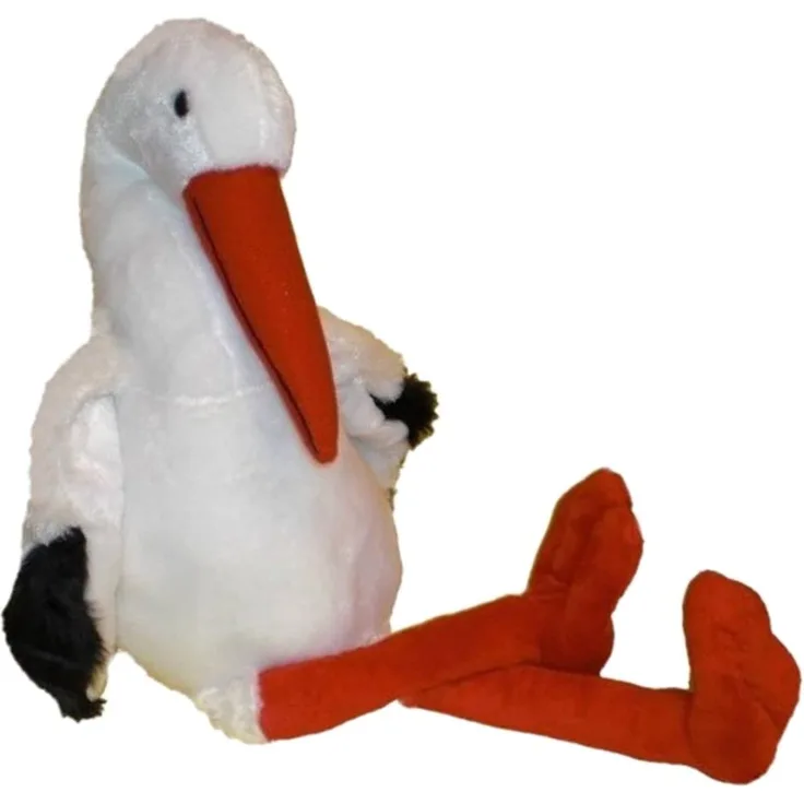 Inware 6863 - Kuscheltier Storch Otto, 35 cm, Schmusetier