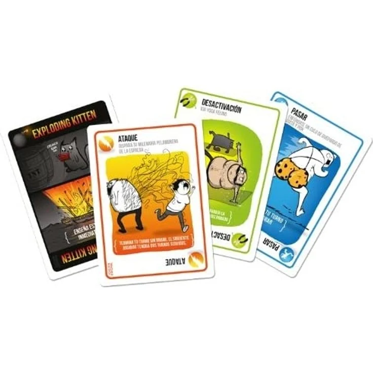 Asmodee Exploding Kittens – Kartenspiel (ekek0001), Spanisch – Bild 2