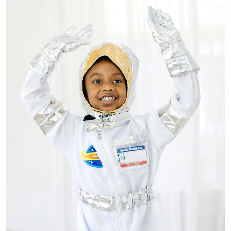 Melissa & Doug | Astroonaut Kostüm |Verkleidung für Rollenspiele | Tolles Geschenk für Mädchen und Jungen | Astroonaut für Karneval, Fasching, Mottoparty – Bild 7