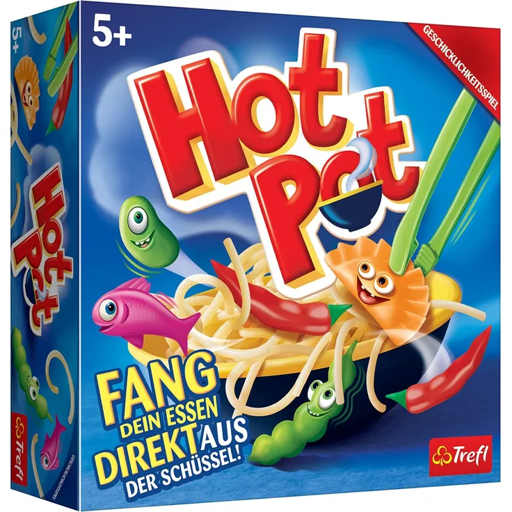 Trefl, Hot Pot, Geschicklichkeitsspiel, Familienspiel, Gesellschaftsspiel, kulinarisches Spiel mit Essen in der Hauptrolle, für Erwachsene und Kinder ab 5 Jahren Mistakos, Höhrer Level, Hot Pot
