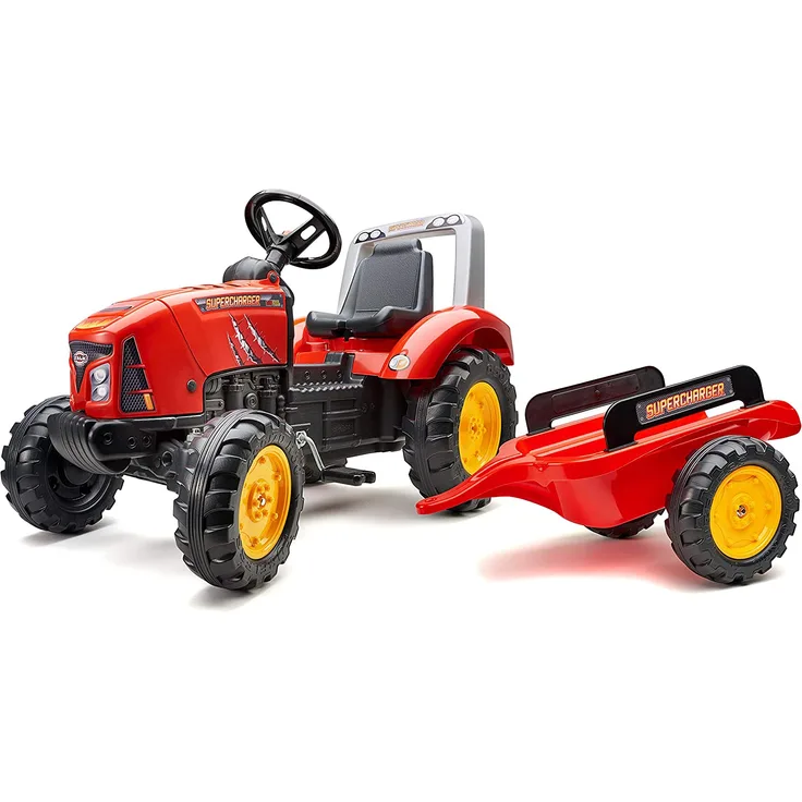 Falk Supercharger Traktor - Jungen, rot