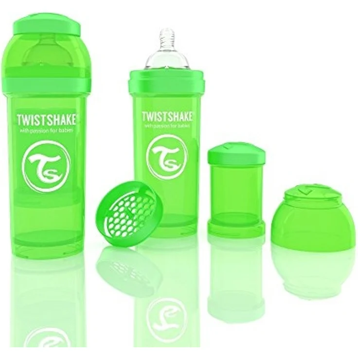 Twistshake 78010 Anti-Colic Babyflasche, 260 ml/9 oz, grün – Bild 1