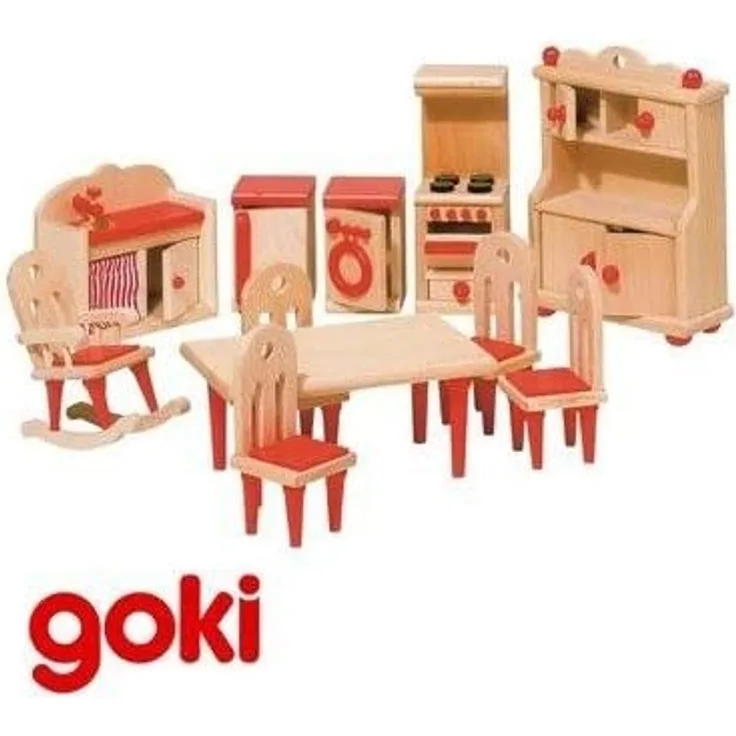 Küche aus Holz, 11-teilig,