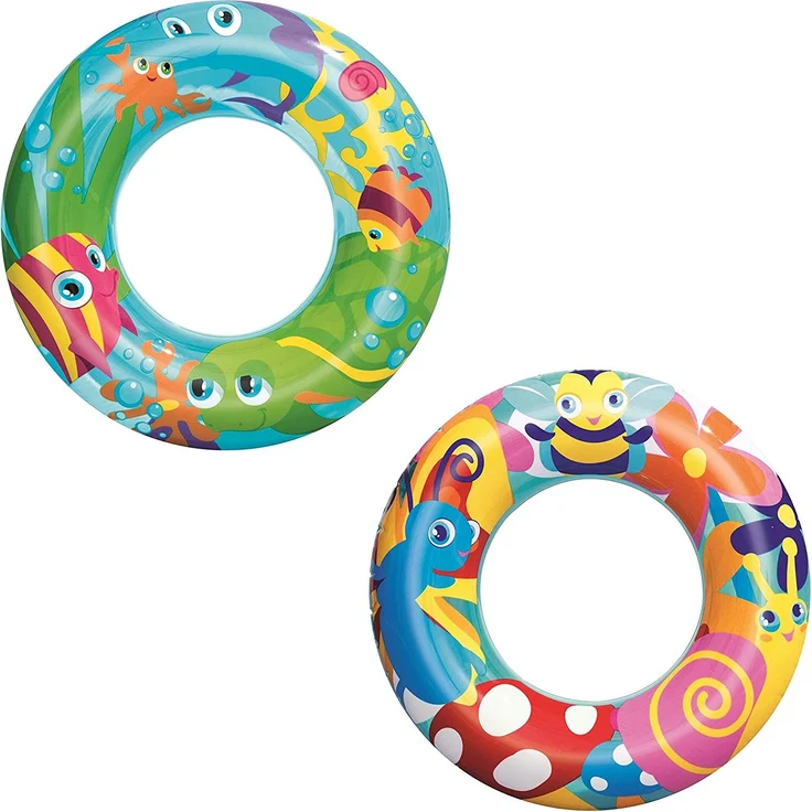 Bestway Schwimmring „Aquarium“, 56 cm - 1x Schwimmring, zufällige Farbauswahl – Bild 1