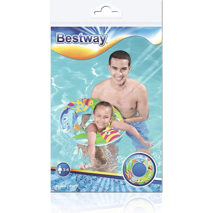 Bestway Schwimmring „Aquarium“, 56 cm - 1x Schwimmring, zufällige Farbauswahl – Bild 4