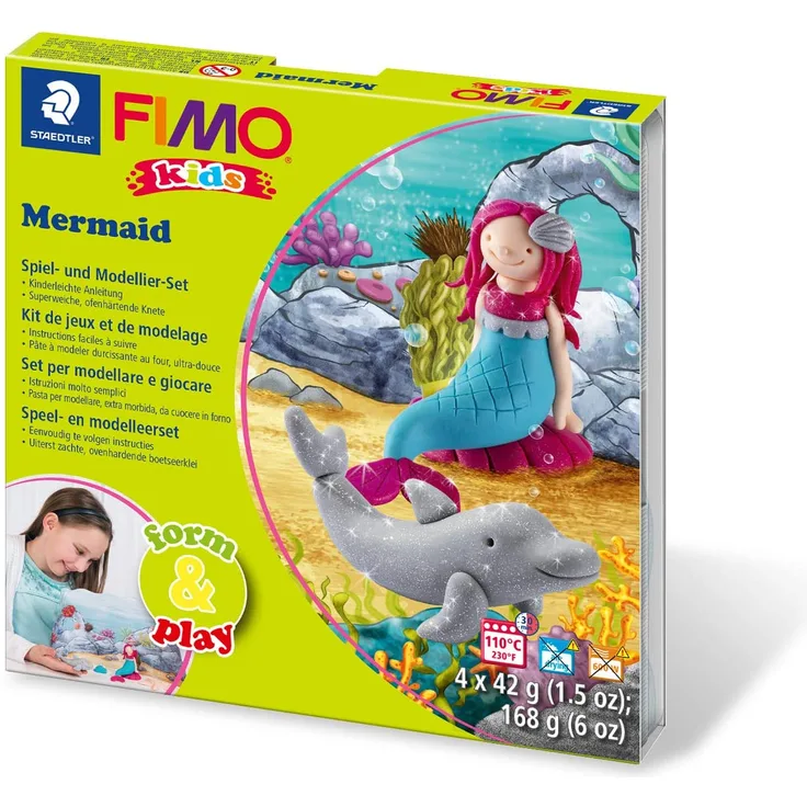 FIMO kids form & play Mermaid, Bastelset