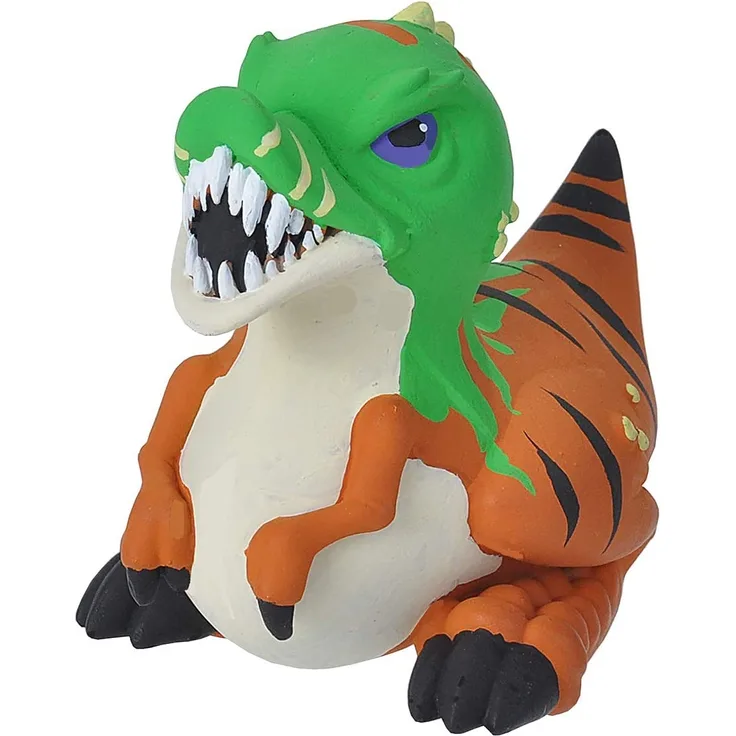 Wild Republic gummiente dino T-Rex junior 10 cm grün/braun