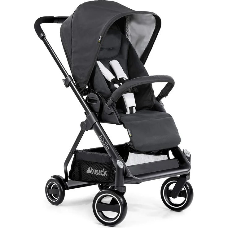 Hauck 'Apollo Duoset' Kombikinderwagen 2 in 1 Caviar, inkl. Babywanne und Beindecke – Bild 54