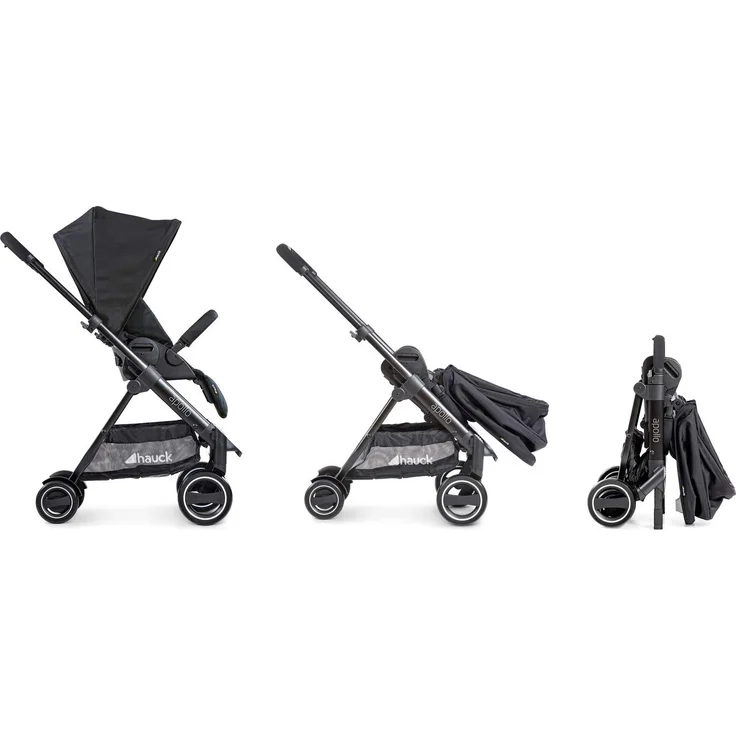 Hauck 'Apollo Duoset' Kombikinderwagen 2 in 1 Caviar, inkl. Babywanne und Beindecke – Bild 46