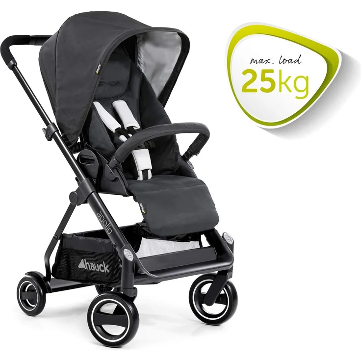 Hauck 'Apollo Duoset' Kombikinderwagen 2 in 1 Caviar, inkl. Babywanne und Beindecke – Bild 26