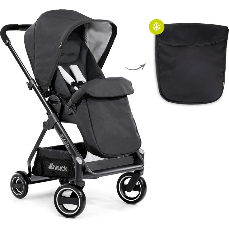 Hauck 'Apollo Duoset' Kombikinderwagen 2 in 1 Caviar, inkl. Babywanne und Beindecke – Bild 33