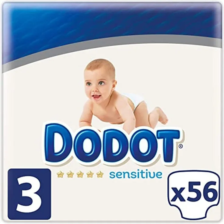 Dodot Sensitive Windeln, Größe 3, 56 Windeln, 6-10 kg