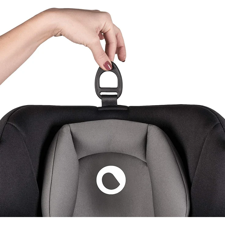 Lionelo Bastiaan Kindersitz Auto Kindersitz Isofix und Top Tether Kindersitz Drehbar um 360 Grad Autositz Gruppe 0 1 2 3 ab Geburt bis 36 kg TÜV SÜD ECE R 44 04 (Grau) – Bild 8