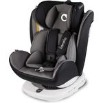 Lionelo Bastiaan Kindersitz Auto Kindersitz Isofix und Top Tether Kindersitz Drehbar um 360 Grad Autositz Gruppe 0 1 2 3 ab Geburt bis 36 kg TÜV SÜD ECE R 44 04 (Grau)