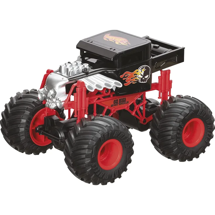 Mondo Motors 63648 Hot Wheels Monster Trucks Bone Shaker, ferngesteuertes Auto für Kinder, 20 x 28 x 23 cm, mit Fernbedienung, Spielzeug ab 3 Jahre