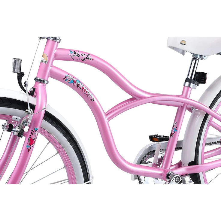 Bikestar Kinderfahrrad Cruiser, 24 Zoll Pink – Bild 8