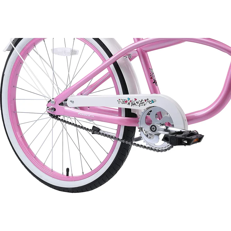 Bikestar Kinderfahrrad Cruiser, 24 Zoll Pink – Bild 4