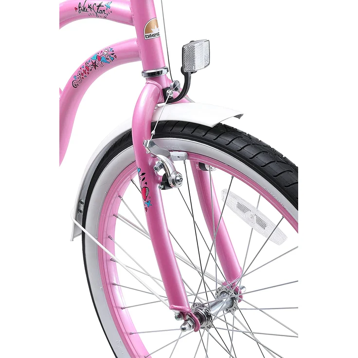 Bikestar Kinderfahrrad Cruiser, 24 Zoll Pink – Bild 7