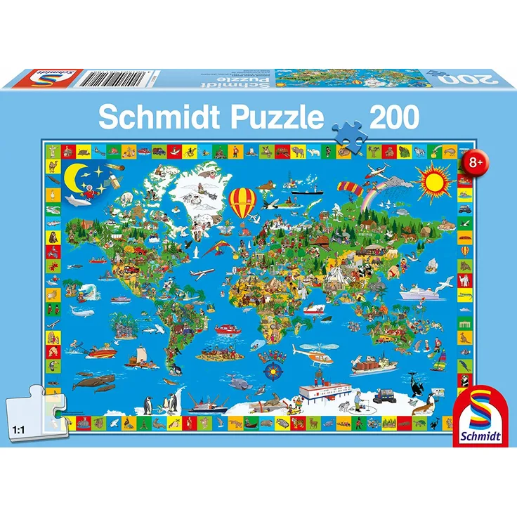Puzzle: Deine bunte Erde (200 Teile)
