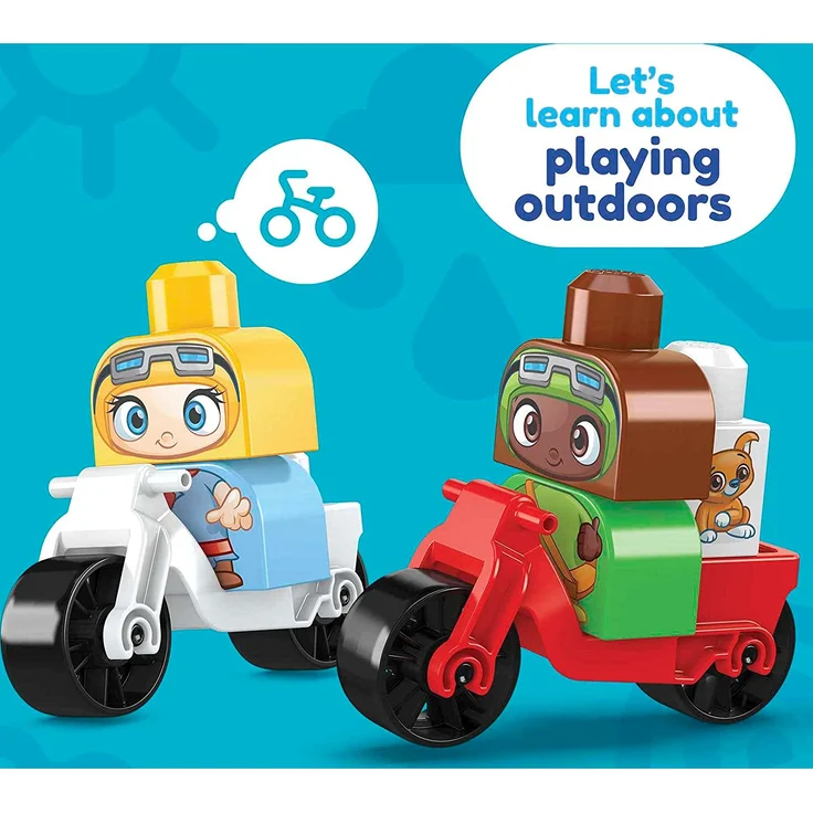 Mattel - MEGA BLOKS Green Town Bau-& Lernspaß Eco Haus – Bild 6