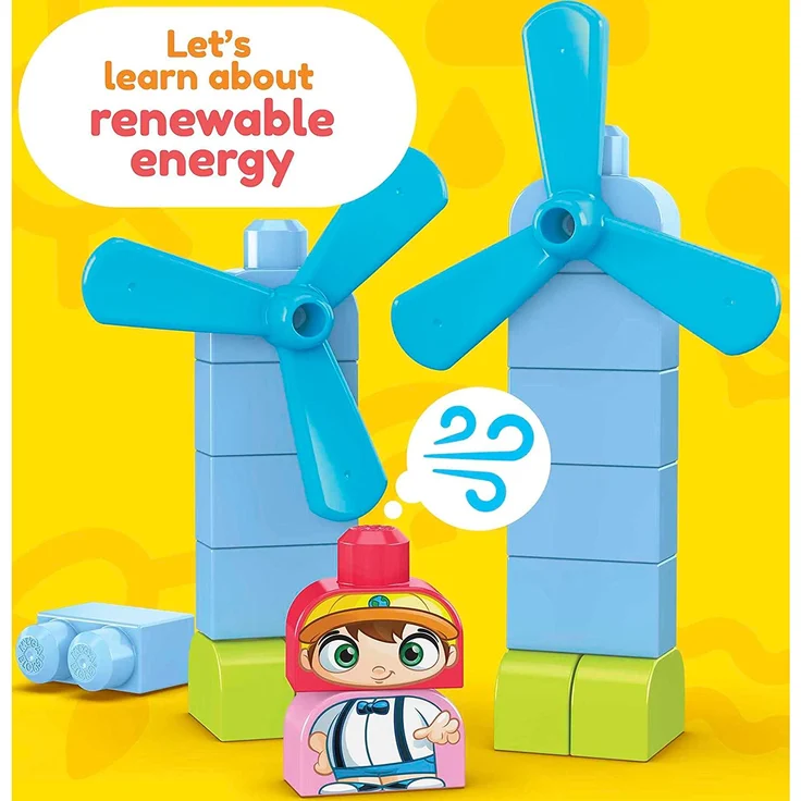 Mattel - MEGA BLOKS Green Town Bau-& Lernspaß Eco Haus – Bild 4