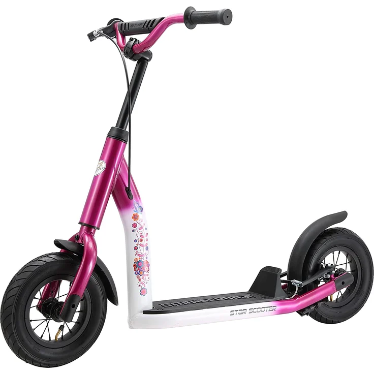 Star Scooter '10 Zoll New Gen', ab 5 Jahren, höhenverstellbar bis 77 cm, mit Handbremse, pink – Bild 6