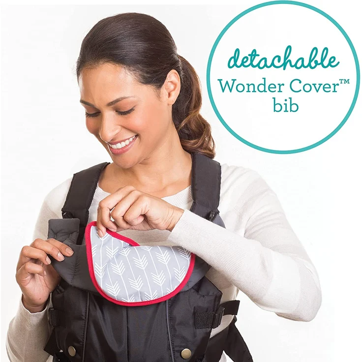 Infantino Swift Classic Babytrage – Ergonomische Babytrage mit Außentasche zur Aufbewahrung und 2 Tragepositionen – Für Säuglinge und Kleinkinder von 3,6-11,3 kg – Bild 3