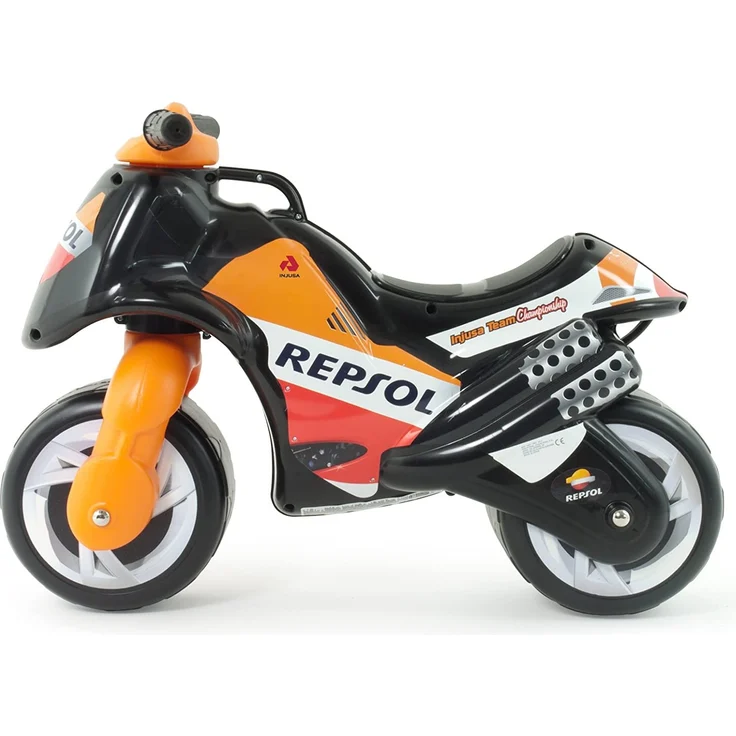 Injusa Kinder Laufrad Kindermotorrad Orange Renn-Motorrad realistisch leicht – Bild 3