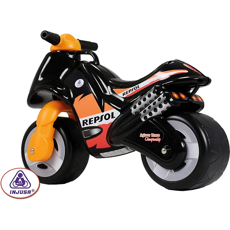 Injusa Kinder Laufrad Kindermotorrad Orange Renn-Motorrad realistisch leicht – Bild 5