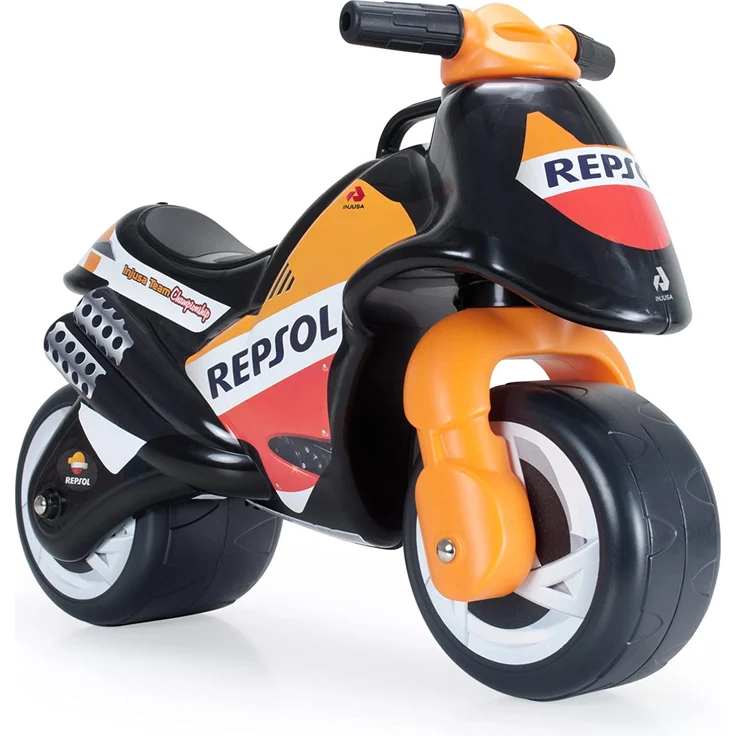 Injusa Kinder Laufrad Kindermotorrad Orange Renn-Motorrad realistisch leicht – Bild 1