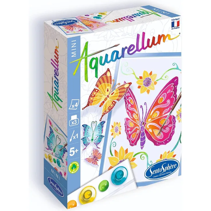 Sentosphere 3906002 - Aquarellum Mini, Schmetterlinge